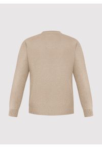 Pako Lorente - PAKO LORENTE - Beżowy sweter męski v-neck. Kolor: czarny, czerwony, beżowy. Materiał: bawełna. Sezon: jesień #4