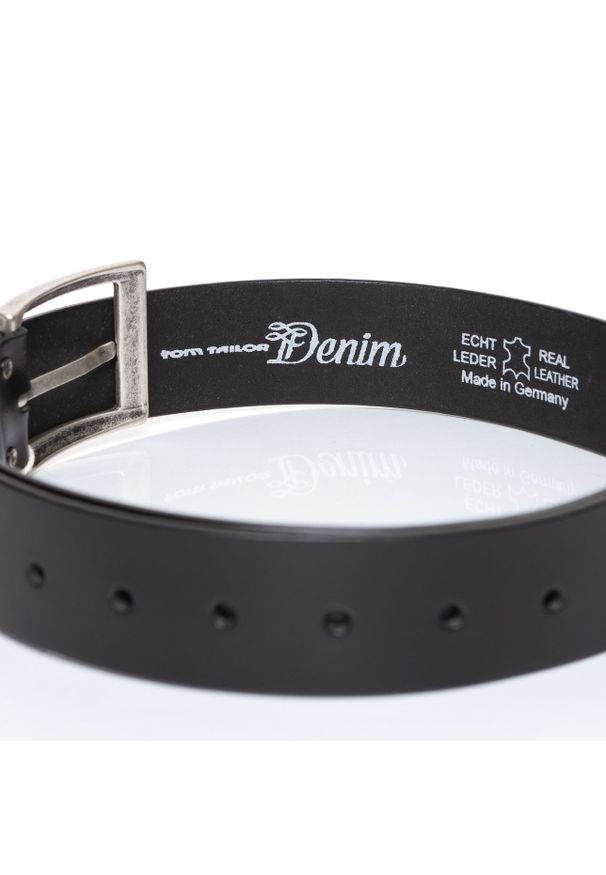 Tom Tailor - TOM TAILOR PASEK SKÓRZANY TM0184R01 791 40mm Gürtel Q.2647. Materiał: skóra. Wzór: paski. Styl: klasyczny