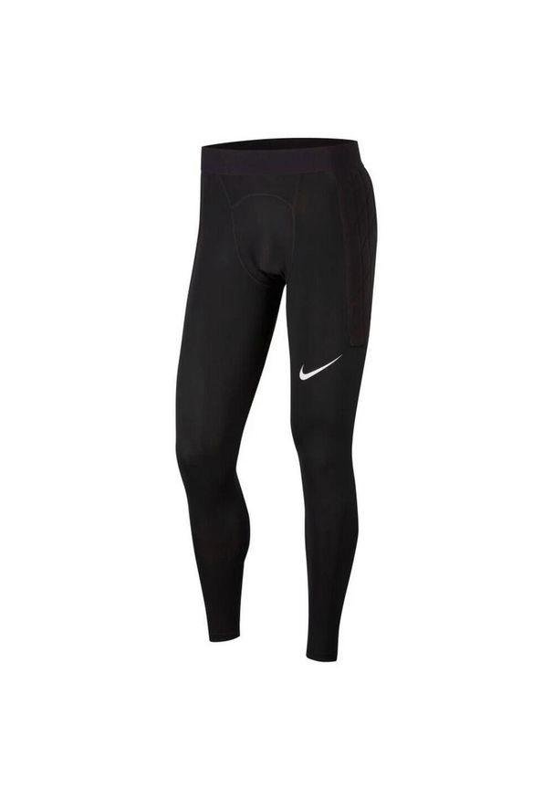 Nike - Męskie Wyściełane Spodnie Bramkarskie Gardien I. Kolor: czarny. Materiał: dresówka