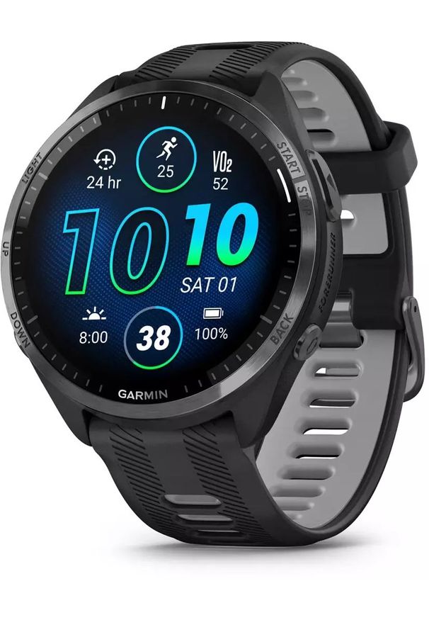 GARMIN - Zegarek sportowy Garmin Forerunner 965 Czarny (010-02809-10). Kolor: czarny. Styl: sportowy