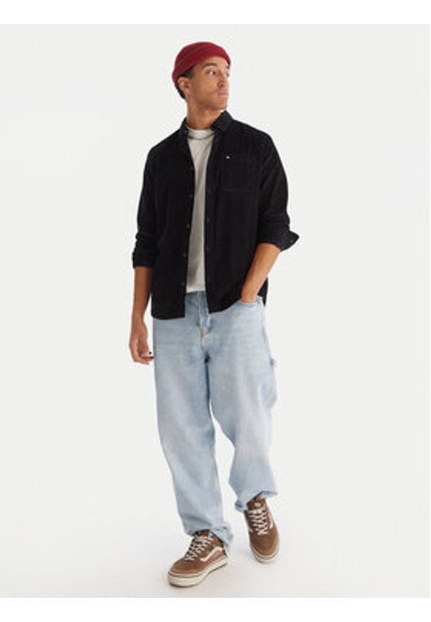 Quiksilver Koszula Smoke Trail EQYWT04652 Czarny Regular Fit. Kolor: czarny. Materiał: bawełna