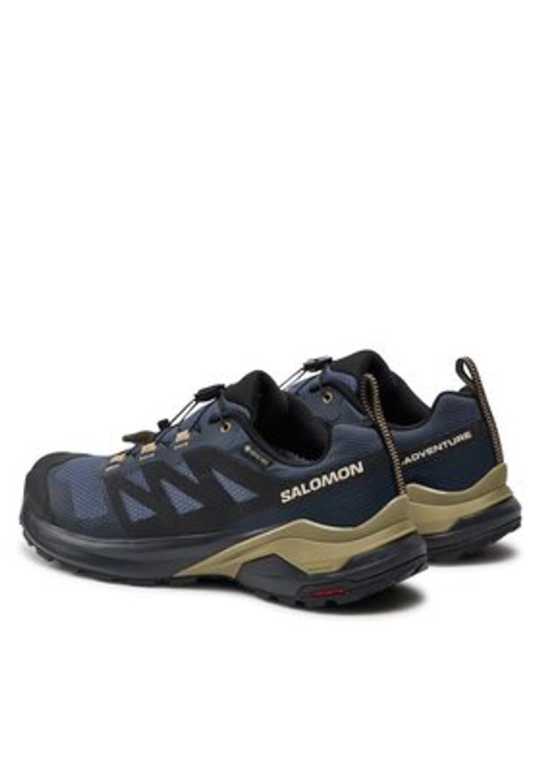 salomon - Salomon Buty do biegania X-Adventure Gore-Tex L47526000 Granatowy. Kolor: niebieski. Materiał: materiał. Technologia: Gore-Tex