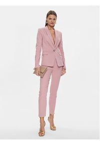 Pinko Spodnie materiałowe Bello 100155 A0IM Różowy Slim Fit. Kolor: różowy. Materiał: wiskoza, len #3