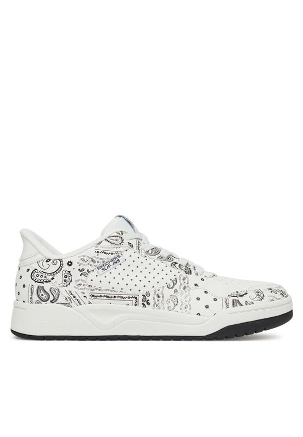 skechers - Skechers Sneakersy Koopa-Volley Dogg 251065/WBK Biały. Kolor: biały. Materiał: skóra