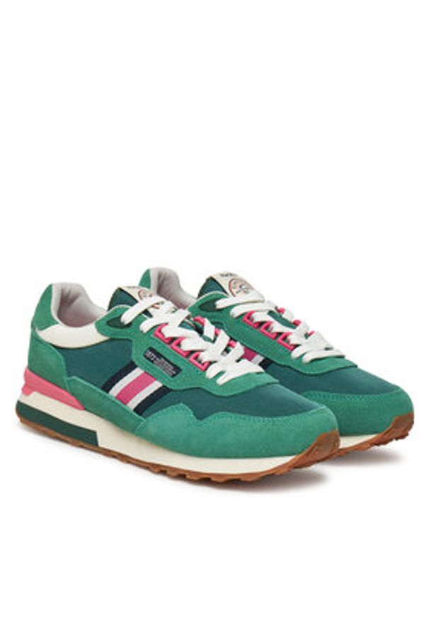 Pepe Jeans Sneakersy Kingston Heritage W PLS40033 Zielony. Kolor: zielony. Materiał: zamsz, skóra