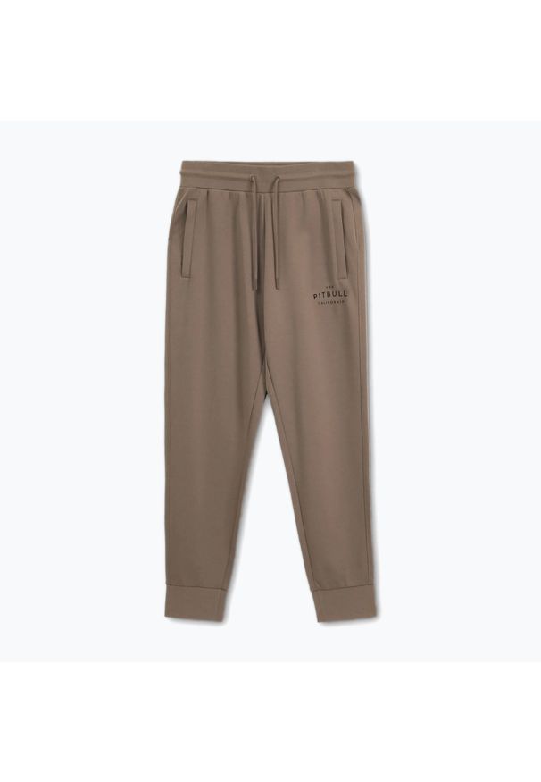 PITBULL - Spodnie męskie Pitbull Sampson Track Pants. Kolor: brązowy