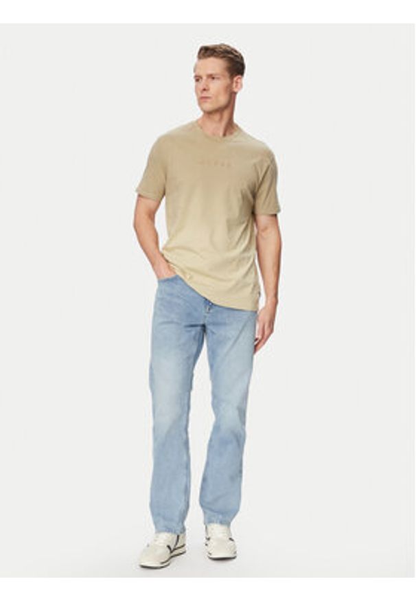 Guess Jeansy M6GA31 D0779 Niebieski jasny Straight Fit. Kolor: niebieski