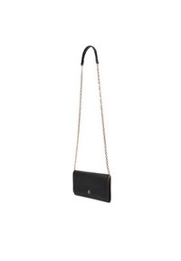 TOMMY HILFIGER - Tommy Hilfiger Torebka Th Icon Flap W/ Chain AW0AW17958 Czarny. Kolor: czarny. Materiał: skórzane #3