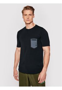 New Balance T-Shirt MT03173 Czarny Regular Fit. Kolor: czarny. Materiał: syntetyk #1