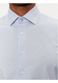 Michael Kors Koszula MK0DS01263 Błękitny Slim Fit. Kolor: niebieski. Materiał: bawełna