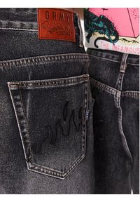 Grimey Szorty jeansowe GSJ157 Czarny Regular Fit. Kolor: czarny. Materiał: bawełna, jeans #5