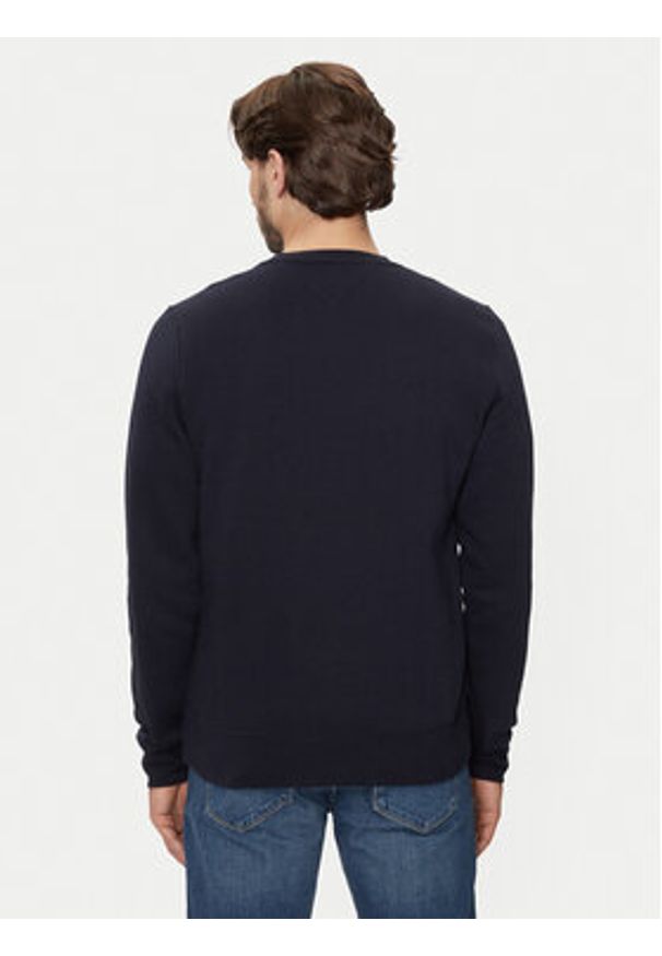 TOMMY HILFIGER - Tommy Hilfiger Bluza MW0MW35530 Granatowy Regular Fit. Kolor: niebieski. Materiał: syntetyk, bawełna