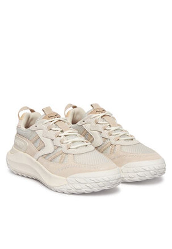 Voile Blanche Sneakersy 2019698-02 Beżowy. Kolor: beżowy. Materiał: skóra, zamsz