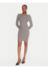 Guess Sukienka codzienna W5BK45 Z0572 Szary Slim Fit. Okazja: na co dzień. Kolor: szary. Materiał: syntetyk. Typ sukienki: proste. Styl: casual #5