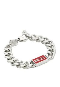 Diesel Bransoletka DX1371040 Srebrny. Materiał: srebrne. Kolor: srebrny