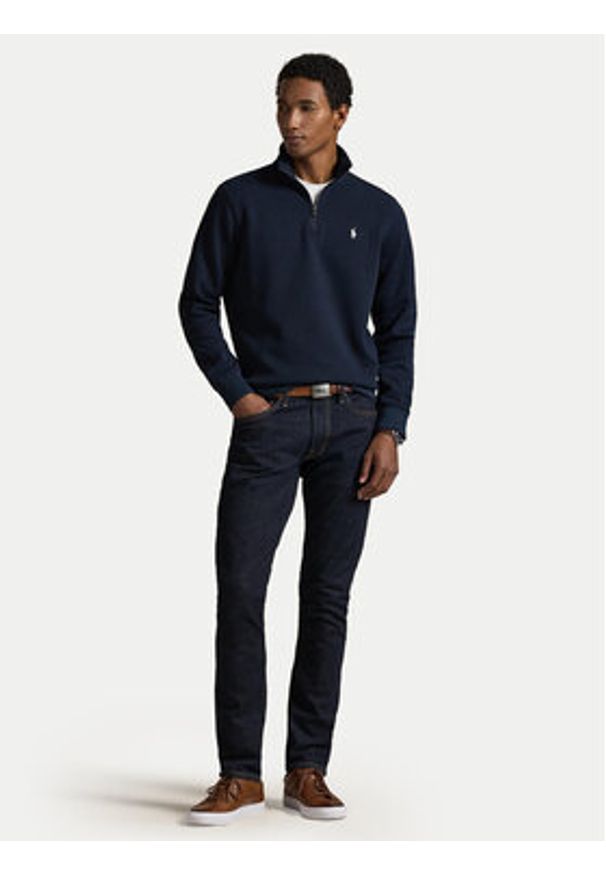 Polo Ralph Lauren Sweter 710P06234002 Granatowy Regular Fit. Typ kołnierza: polo. Kolor: niebieski. Materiał: syntetyk, bawełna
