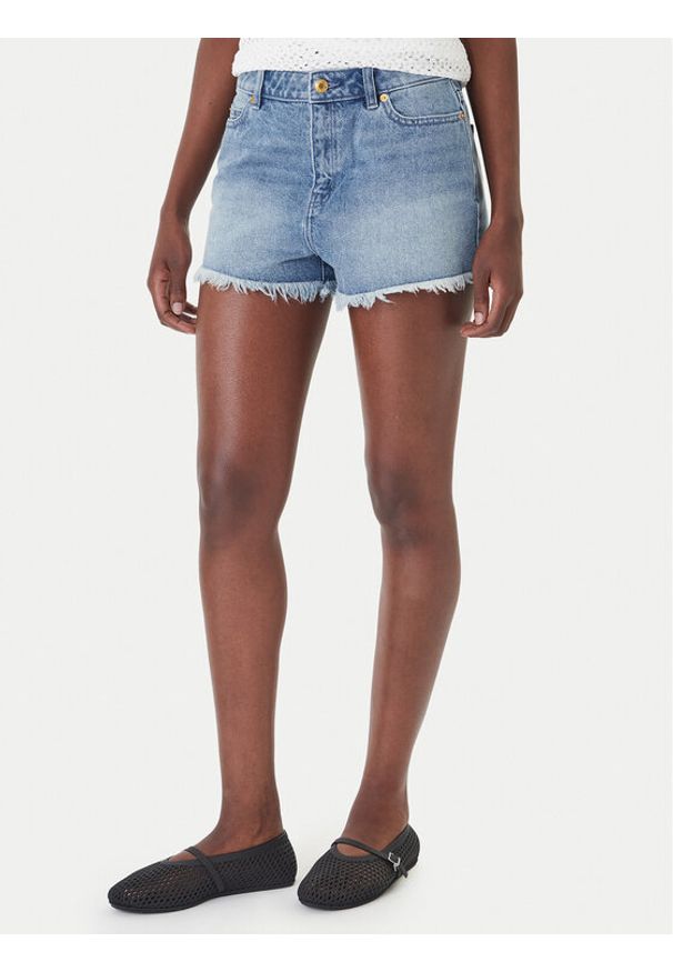 MICHAEL Michael Kors Szorty jeansowe MS6900MLAA Niebieski Regular Fit. Kolor: niebieski. Materiał: bawełna