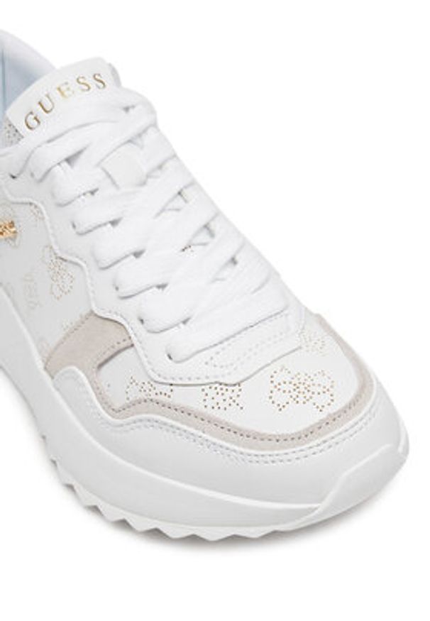Guess Sneakersy FLPVI3 LEL12 Biały. Kolor: biały. Materiał: skóra