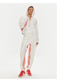 Adidas - adidas Wiatrówka Dance All-Gender Versatile IS0889 Biały Loose Fit. Kolor: biały. Materiał: syntetyk #4