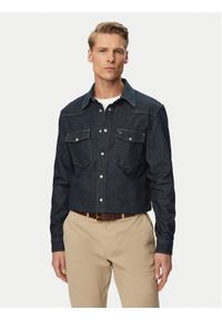 Tommy Jeans Koszula jeansowa Western DM0DM23022 Granatowy Regular Fit. Kolor: niebieski. Materiał: bawełna #1