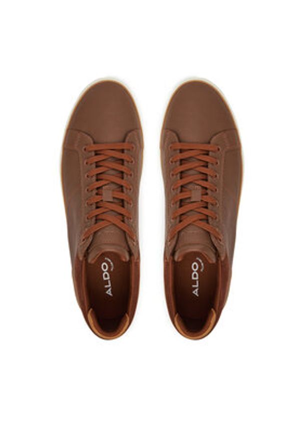 Aldo Sneakersy Finespec 13450249 Brązowy. Kolor: brązowy. Materiał: skóra