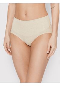 Spanx - SPANX Figi klasyczne z wysokim stanem Cotton Control 40050R Beżowy. Stan: podwyższony. Kolor: beżowy. Materiał: bawełna #1