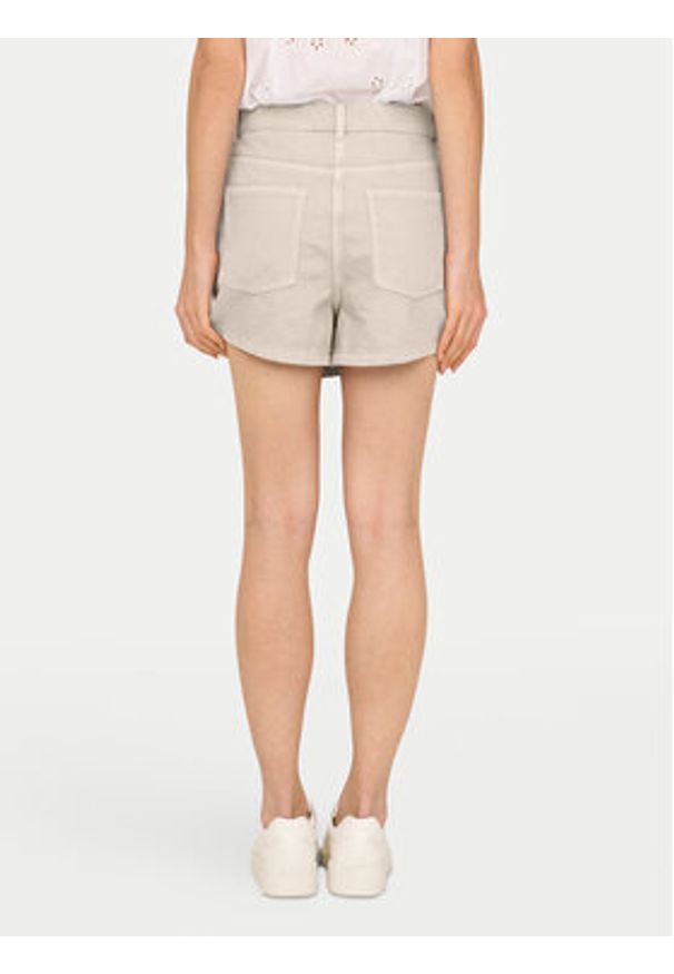 only - ONLY Spódnico-szorty Milly 15338617 Beżowy Regular Fit. Kolor: beżowy. Materiał: bawełna