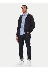 TOMMY HILFIGER - Tommy Hilfiger Bluza Essential MW0MW37239 Czarny Regular Fit. Kolor: czarny. Materiał: bawełna
