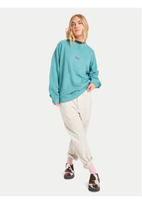 Quiksilver Bluza EQWFT03188 Niebieski Oversize. Kolor: niebieski. Materiał: bawełna #5