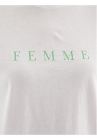 Selected Femme T-Shirt 16085609 Biały Loose Fit. Kolor: biały #5