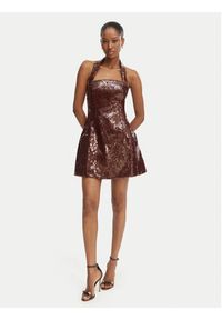 BARDOT - Bardot Sukienka koktajlowa Nevelle 59857DB2 Bordowy Slim Fit. Kolor: czerwony. Materiał: syntetyk. Styl: wizytowy #3