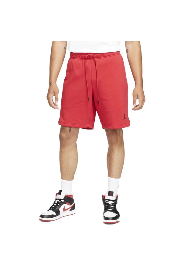 Nike - Spodenki męskie nike air jordan essentials fleece shorts gym red. Kolor: czerwony. Model: Nike Air Jordan. Sport: bieganie