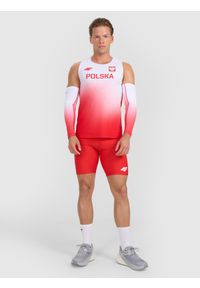 4f - 4F Tank top reprezentacji Polski replika męski 4F x PZLA - czerwony XL. Kolor: czerwony. Materiał: tkanina, materiał, syntetyk, elastan. Długość rękawa: bez rękawów. Długość: długie. Wzór: nadruk. Sport: fitness