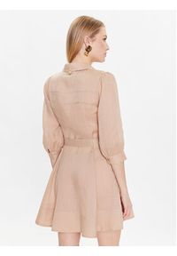 TwinSet - TWINSET Sukienka koszulowa 231LM2XBB Beżowy Regular Fit. Kolor: beżowy. Materiał: bawełna. Typ sukienki: koszulowe #4
