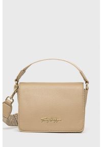 TOMMY HILFIGER - Tommy Hilfiger torebka kolor beżowy. Kolor: beżowy #1