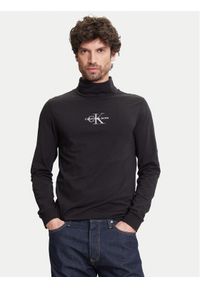 Calvin Klein Jeans Golf J30J321701 Czarny Slim Fit. Typ kołnierza: golf. Kolor: czarny. Materiał: bawełna #1