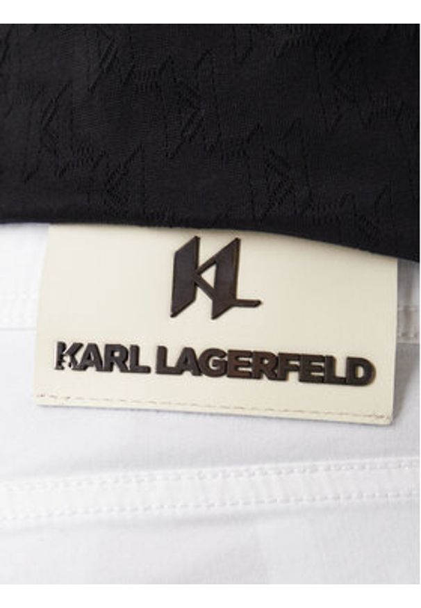 Karl Lagerfeld - KARL LAGERFELD Jeansy 265501 561805 Biały Slim Fit. Kolor: biały