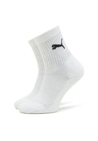 Puma Zestaw 3 par wysokich skarpet dziecięcych Junior Crew Sock 3P 907958 Biały. Kolor: biały. Materiał: materiał, bawełna