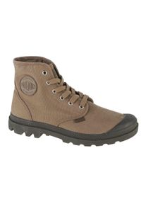 Buty sportowe Sneakersy męskie, Palladium Pampa Hi. Wysokość cholewki: za kostkę. Zapięcie: sznurówki. Kolor: zielony. Materiał: guma, syntetyk, tkanina, materiał. Szerokość cholewki: normalna. Sport: turystyka piesza