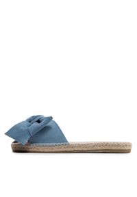Manebi Espadryle Sandals With Bow M 3.0 J0 Niebieski. Kolor: niebieski. Materiał: zamsz, skóra