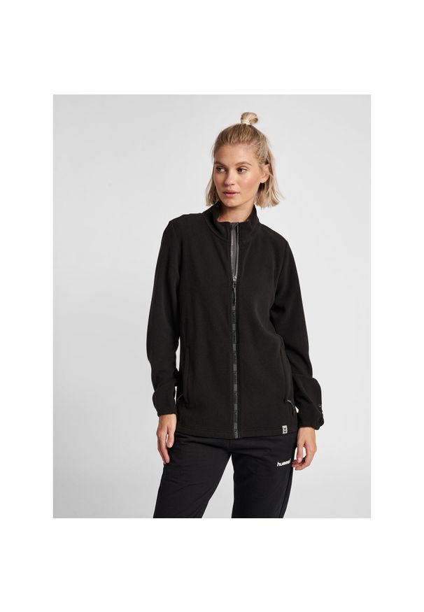 Kurtka damska Hummel full zip North Fleece. Kolor: wielokolorowy, szary, czarny, brązowy. Materiał: polar. Sport: piłka ręczna