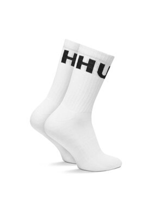 Hugo - HUGO Skarpety długie 50531517 Biały. Kolor: biały. Materiał: bawełna