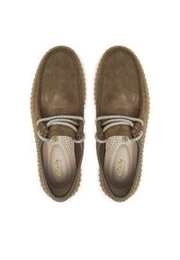 Clarks Półbuty Torhill Low 26180905 Zielony. Kolor: zielony. Materiał: zamsz, skóra