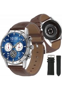 Dexxer - SMARTWATCH MĘSKI 2 PASKI DT70 CZARNY. Rodzaj zegarka: smartwatch. Kolor: czarny