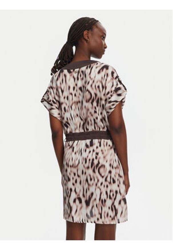 Liu Jo Sport Sukienka codzienna TA5194 TS964 Beżowy Regular Fit. Okazja: na co dzień. Kolor: beżowy. Materiał: syntetyk. Typ sukienki: sportowe, proste. Styl: casual, sportowy