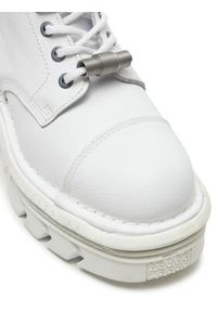 NEW ROCK Glany M-MILI083CM-C56 Biały. Kolor: biały. Materiał: skóra. Styl: rockowy #3