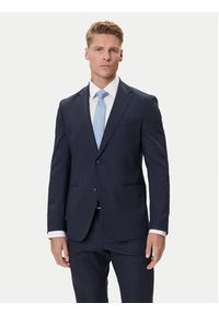 BOSS Garnitur C-Huge 50551777 Granatowy Slim Fit. Kolor: niebieski. Materiał: wełna #3