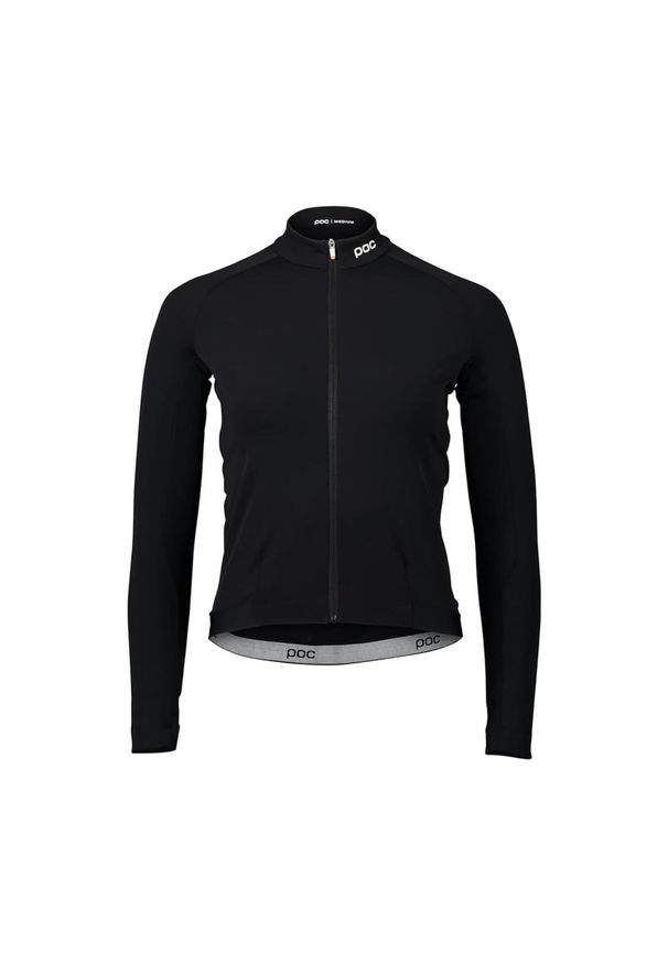 Koszulka kolarska damska POC Ambient Thermal z długim rękawem. Kolor: czarny. Materiał: elastan, poliamid. Długość rękawa: długi rękaw. Długość: długie. Sport: kolarstwo