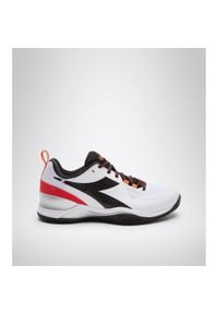 Buty do tenisa męskie Diadora BLUSHIELD TORNEO CLAY white/black/red. Kolor: biały, wielokolorowy, czarny, czerwony. Sport: tenis #1