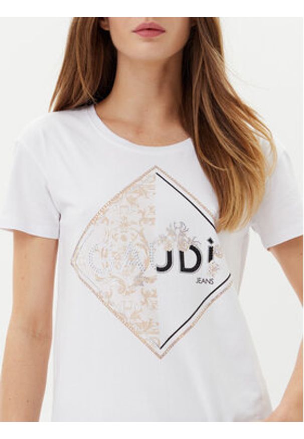 Gaudi T-Shirt 511BD64039 Biały Regular Fit. Kolor: biały. Materiał: bawełna